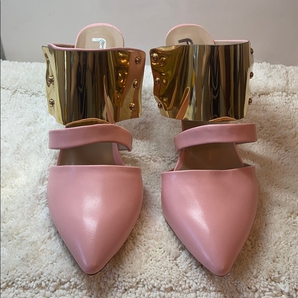 Pointed Toe Sandal High Heel Slide Slipper - Picture 2 of 6